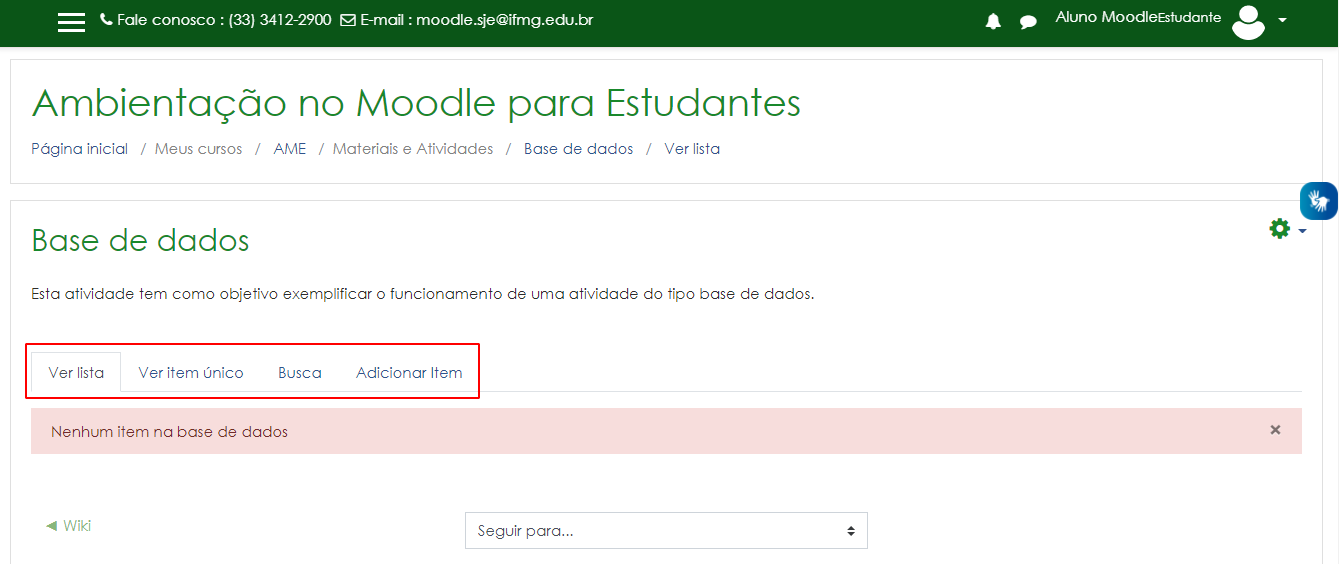 Início - Base de Dados